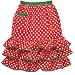 Holiday Polka Dots Red Girlie Hostess Apron with Pocket