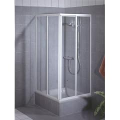 Schulte D1940 01 01 Eckeinstieg 2 teilig Sunny, H1750 x B variabel, Kunstglas Softline hell, alunatur