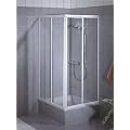Schulte D1940 04 01 Eckeinstieg 2 teilig Sunny, H1750 x B variabel, Kunstglas Softline hell, alpinwei�
