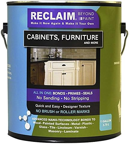 RECLAIM RC16 Mocha, Cabinet, Furniture &amp; More Paint/Now You Can Reclaim Almost Any Surface with this Combination Primer/Finish/Sealer - No Stripping No Sanding No Priming, 1 gallon