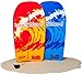 Boogie Board 33 Fiberclad Bodyboard - Durable Fiberclad Deck with Phuzion Core and Leash - Choose Your Graphics (Tidal Energy, Red)