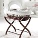 Izziwotnot Gift Dark Wicker Moses Basket (White)