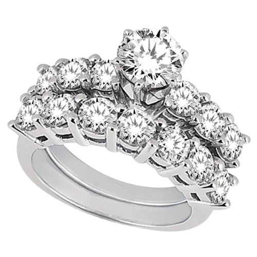Buy 0.65ct Diamond Engagement Ring with Matching Engagement Band Palladium