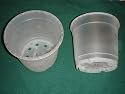 SPECIALIST TRANSPARENT PLANT POTS - 1.5 LITRE - PACK 10 - ORCHIDS