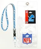 Detroit Lions Lanyard with Ticket Holder and Logo Pin