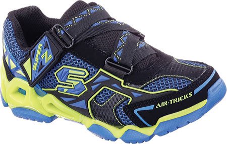Skechers Boys Airtrax - Spurt Blue/Black/Lime Fashion Sneakers