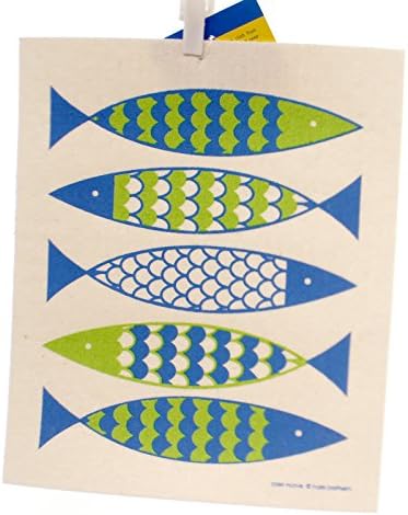 Swedish Dish Cloth FISH ALL NATURAL TOWEL Fabric Premier Cloth Kitchen 21881