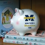 Born to Be Michigan Wolverines Fan Piggy Bank