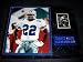NFL Star Emmitt Smith Photograph & Topps Card On Plaque (Movie Memorabilia)