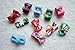 Yagopet 30pcs/pack Dog Hair Bows Christmas Designs Dog Topknot Bows for Holidays Rhinestone Centre Pet Dog Grooming Bows Supplies Dog Hair Accessories Free Shipping