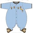 Carter's Monkey Sleep N' Play BLUE 9 Mo