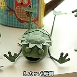 インテリア＆ガーデニング雑貨 ブリキ　メタル　カッパ置物 転倒ポーズ