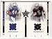 2003 Leaf Rookies and Stars 293 D. Clark / T. Johnson JSY (Football Cards) (Piece of Authentic Event Worn Jersey - Serial #'d to 400) Image