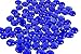 Dashington Flat Cobalt Blue Marbles, Pebbles (2.5 Pound Bag) for Vase Filler, Table Scatter, Aquarium Decor, Approximately 250-300 Marbles