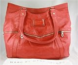 Marc By Jacobs Strippy Zippy Tote Bag / Purse Red
