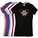 Heart with Paw #1 - Ladies Rhinestone Dog Breed Shirt - Tight Fitting - Runs Small