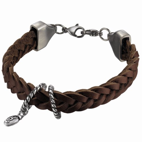 edc by Esprit Damen-Armband Vintage Look Tobacco Braun EEBR10123A180 Preisvergleich