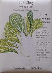 Bok Choy White Stem Heirloom Seeds 225 Seeds