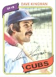 1980 Topps # 240 Dave Kingman Chicago Cubs Baseball Card