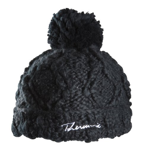 Thermic Therm-ic Damen Beanie Pom Pom, schwarz