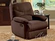 ACME 00632 Arcadia Recliner, Oakwood Chocolate Microfiber