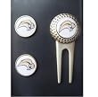 Buffalo Sabres Nhl Divot Tool Golf Ball (2) Marker Set