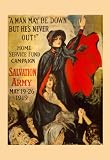 A man may be down but he's never out! 12x18 Giclee on canvas - Prints - 21033-8CG12