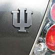 Indiana Hoosiers Chrome Team Logo Auto Emblem