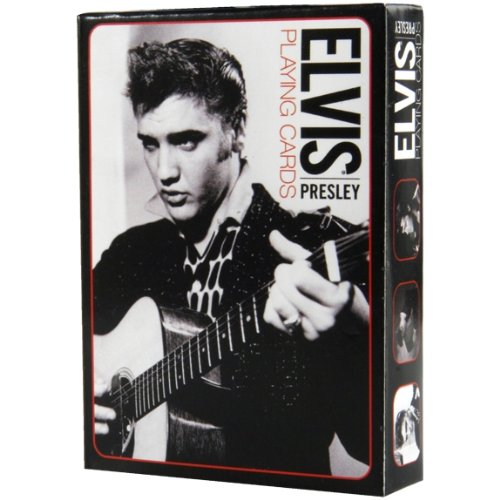 Elvis - Black and White Playing Cards