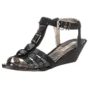 Buffalo Girl 308-3424-2 snake pig, Damen Sandalen/Fashion-Sandalen