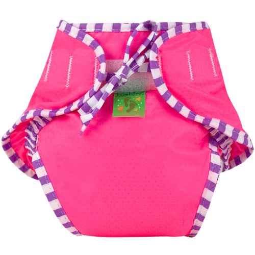 Kushies Swim Diaper, Pink Solid, Medium