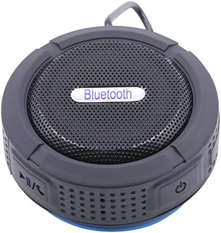 HAOGOODS Wireless Waterproof Outdoor Shower Speaker with 3W Speaker Suction Cup MicHands-Free Speakerphone - Black