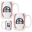 Colorado Rockies MLB 2pc Ceramic Gameball Mug Set - Primary Logo by Great American Products