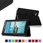 Fintie (Black) Slim Fit Folio Case Cover for Samsung Galaxy Tab 7.0 Plus / Samsung Galaxy Tab 2 7.0 Tablet-Multiple Color Options