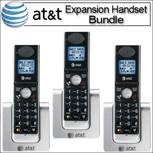 ooma phones Discount AT&T TL90078 DECT 6.0 Digital Cordless Expansion Handsets 3-pack for TL92278 TL90078