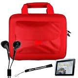 Apple Ipad Tablet ( 3G , wifi , WiFi + 3G ) Hard Nylon Cube with Pocket Carrying Case for ipad ( iPad Accessories Only ) + Includes a 4-inch eBigValue (TM) Determination Hand Strap + Anti-Glare Screen Protector for iPad Tablet ( All Models ) + Fashion Earbud Headset Headphones 3.5mm In-Ear Stereo ( Black )