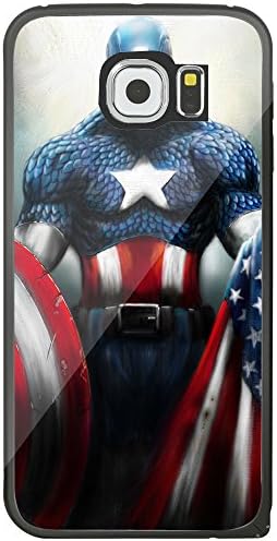 Captian America American Flag for Iphone and Samsung Galaxy (Samsung Galaxy s6 black)