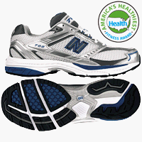 New Balance Running Shoes, Men's MR768 White/Silver/Blue,10 EEEE