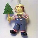 Kurt Adler Raggedy Andy with Tree Boxed Christmas Ornament