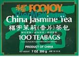 Foojoy Chinese Jasmine Green Tea - 100 Tea Bags