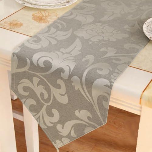 KLOUD City ® Light Brown High Quality Luxury Decorative Table Runner (Light Brown, 13" x 72")