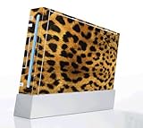 Cheetah Skin Decorative Protector Skin Decal Sticker for Nintendo Wii Conso ....