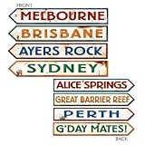 Australian Street Sign Cutouts Party Accessory (1 count) (4/Pkg)
