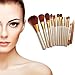 Bestpriceam 12 pcs/set Makeup Brush Set (Gold)