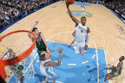 Milwaukee Bucks v Denver Nuggets: J.R. Smith Photographic Poster Print by Garrett Ellwood, 12x18