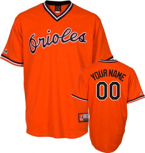 MLB Men's Baltimore Orioles Authentic Jersey Personalized (Orange, 36/Small)
