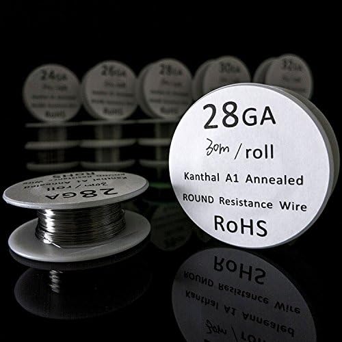 EzCloudz Kanthal AWG A1 28 Gauge Resistance Wire (100Ft) 5.27 Ohms/ft