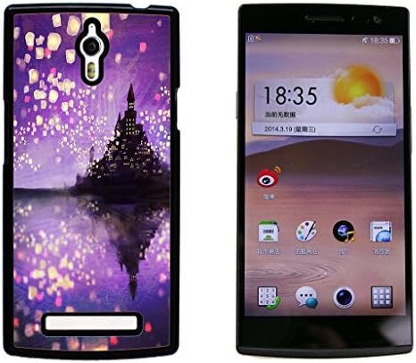 nebula pattern moon city Hard Plastic and Aluminum Back Case For OPPO Find 7 X9007