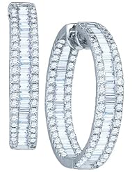 3.52CTW DIAMOND FASHION HOOPS