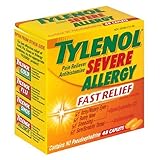 Tylenol Severe Allergy Fast Relief, 48-Count Caplets (Pack of 2)